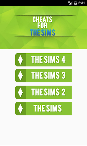 Cheats for The Sims