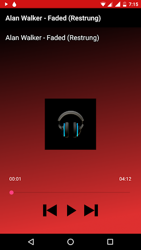 Screenshot P Music Player