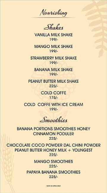 Cafe Umami menu 