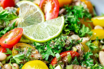 Mediterranean White Bean and Sardine Salad