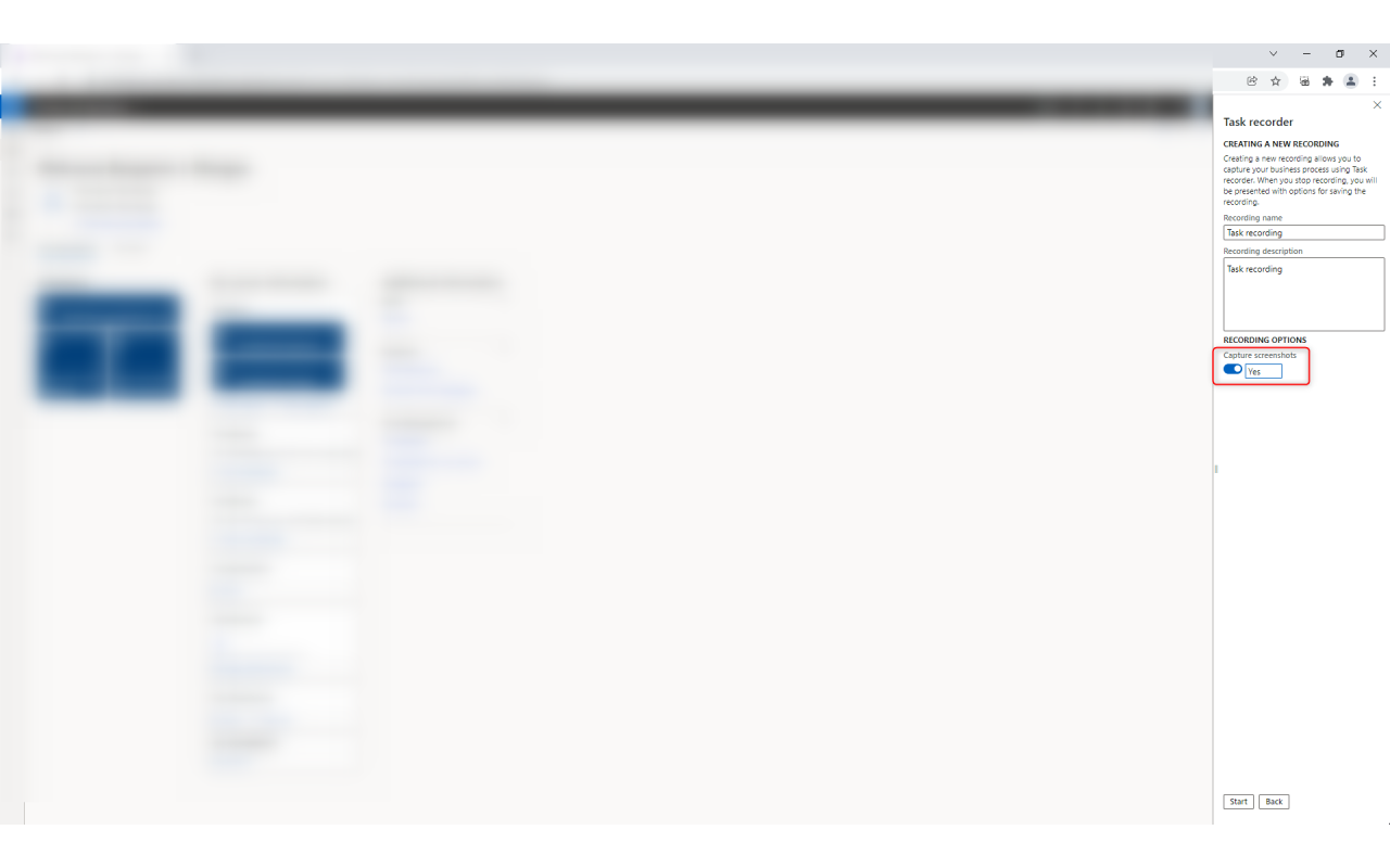 Dynamics 365 F&O Task Recorder Screenshot Preview image 0