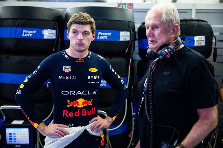 Marko (right) was instrumental in bringing Verstappen to Red Bull.