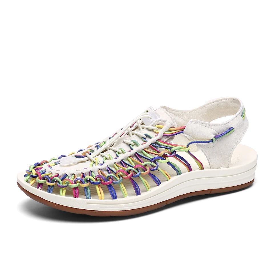 Men's Trend Woven Hollow Out Sandals, perfect for summer, breathable and comfortable design, keeping your feet cool and 