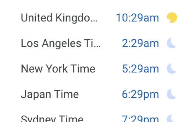 Google Calendar - Secondary timezone switch chrome extension