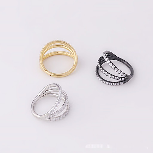 Title 4, European and American Trendy Nose Piercings, St...