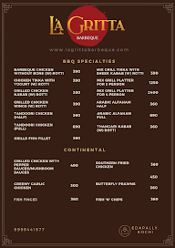 La Gritta Barbeque menu 1