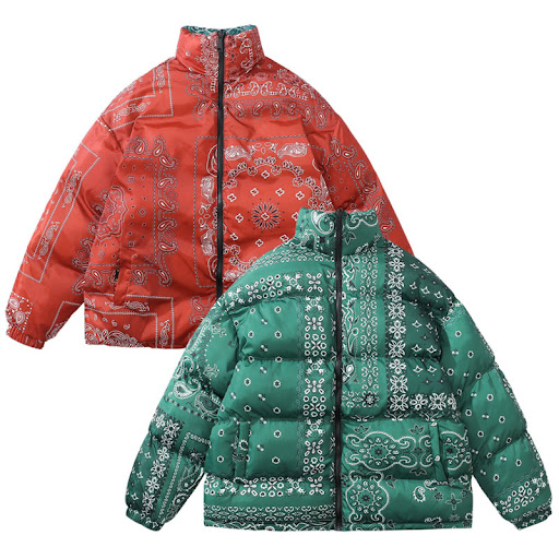 Title 9, Mens Retro Thickened Bread Coat Cotton Coat fo...