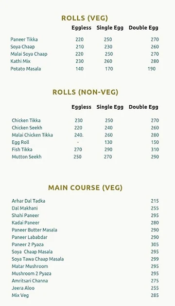 La Tandoori menu 