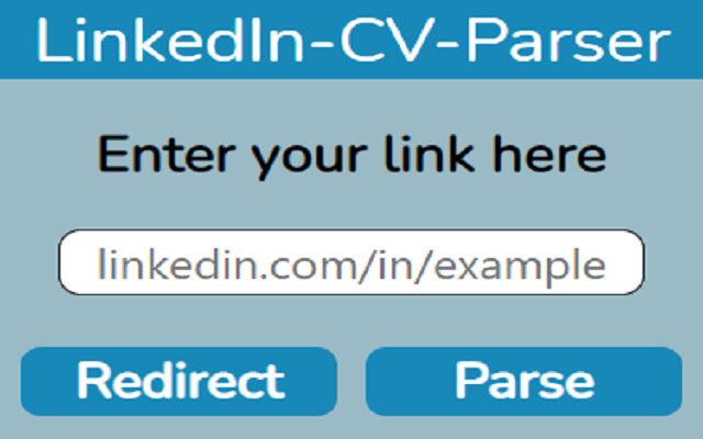 LinkedIn CV Parser