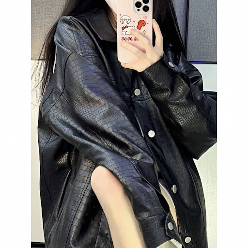 Title 3, Womens Embroidered Pattern Leather Jacket offe...