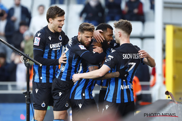 📷 Club Brugge-spelers vieren winst tegen KAA Gent met opvallende spandoek