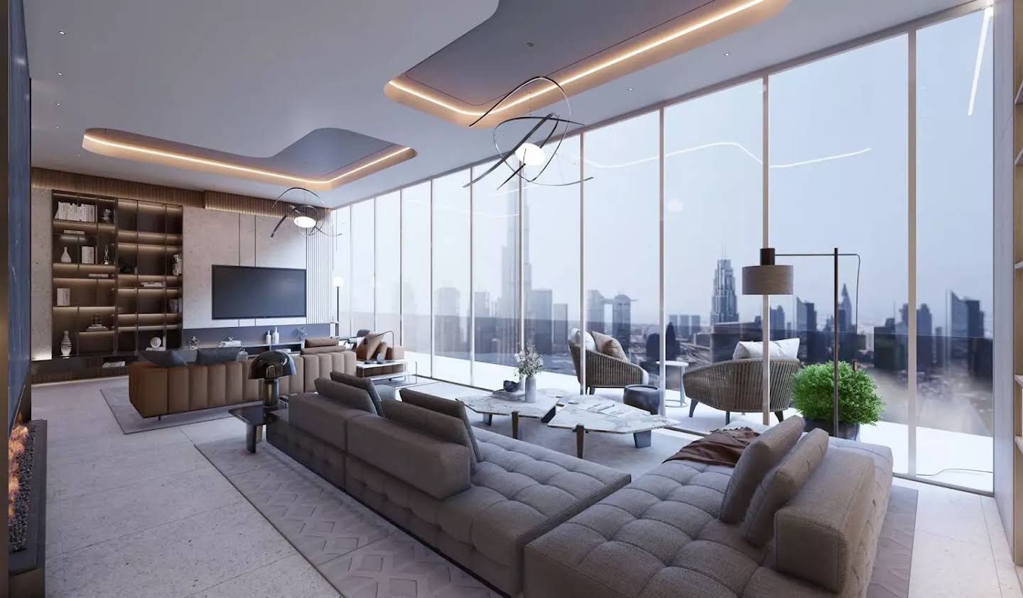 Appartement contemporain avec terrasse et piscine Dubaï