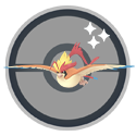 Ilustracja Mega Pidgeota — błyszczenie włączone