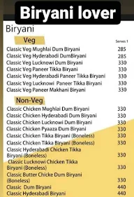 Biryani Lover menu 1