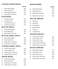 Grand Mandi menu 1