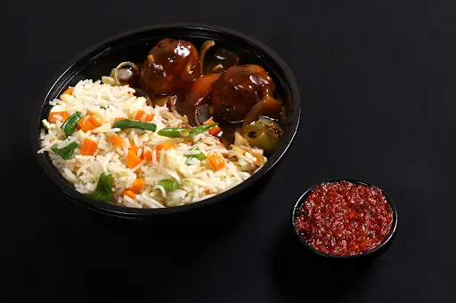 Veg Manchurian Rice Bowl