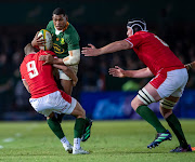 Damian Willemse of the Springboks in action during the 2022 Castle Lager Incoming Series match between South Africa and Wales at Loftus Versfeld on July 02, 2022 in Pretoria, South Africa. 