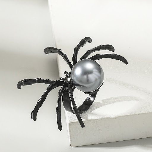Title 2, Halloween Fashion Simple Spider Shape Ring. Cel...