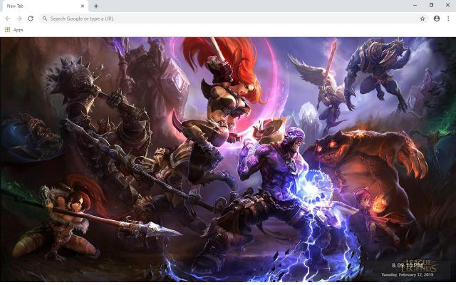 League of Legends Wallpapers and New Tab