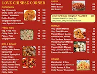 Love Chinese Corner menu 1