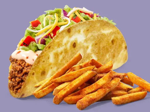 Wheat Taco & Fries Non-Veg