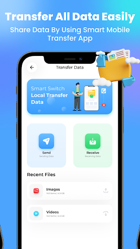 Screenshot Smart mobile data transfer