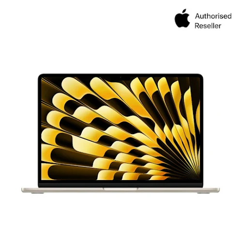 Máy tính xách tay Macbook Air 13.6" (M3 8 core CPU - 10 core GPU/ 16GB/ 256GB SSD/ 30w) Starlight Z1BA