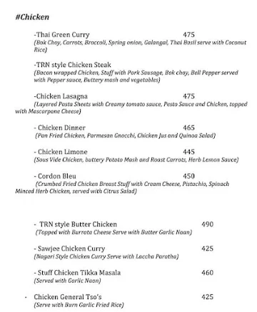 The Rustle Nest - Bakery & Bistro menu 