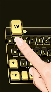 Golden Black Cheetah Keyboard(圖2)-速報App