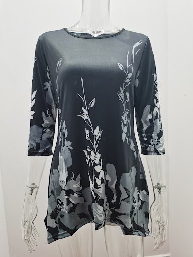 Title 5, Womens Fashion Half Sleeve T-Shirt Floral Prin...
