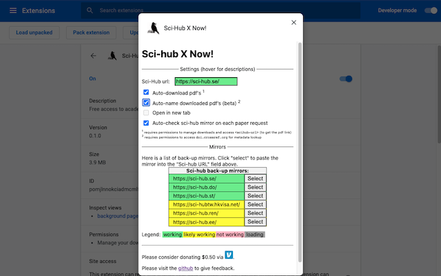 Sci-Hub X Now! Preview image 1