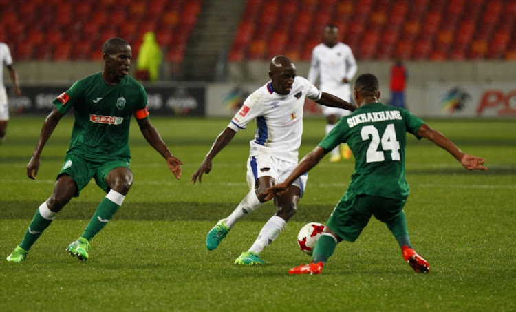 Zephania Mbokoma of Chippa United during the Absa Premiership match between Chippa United and AmaZulu FC at Nelson Mandela Bay Stadium on August 22, 2017 in Port Elizabeth, South Africa.