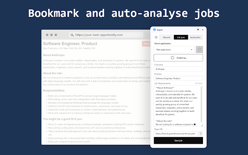 Applai: AI job application copilot and ghost writer