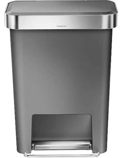 simplehuman 12 gal Plastic Rectangular Kitchen Trash Can ... - 1