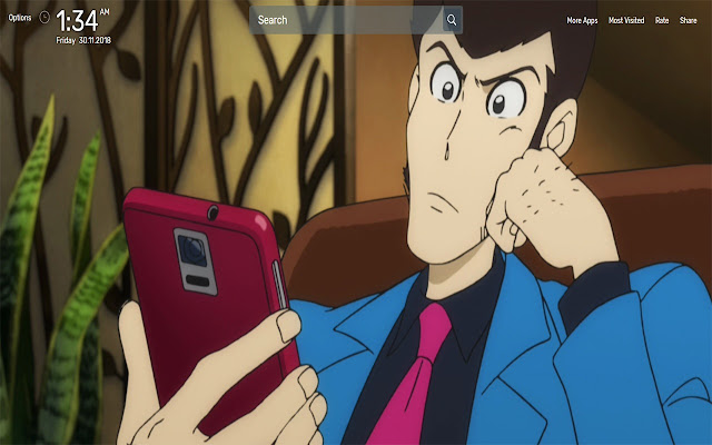 Lupin III: Part 5 NewTab Theme