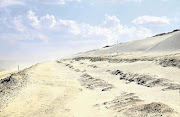 NO LINE IN THE SAND: A Blyvooruitzicht Gold Mine tailings pile. About 270 such dumps lie scattered around the Johannesburg area, most of them unlined