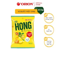 Kẹo ngậm Orion HỌNG vị quất mật ong gói 84g