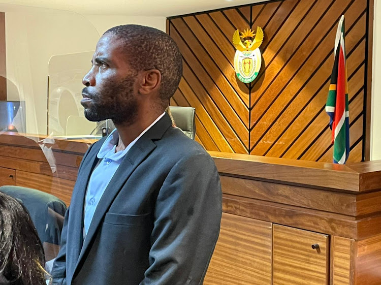 Zandile Mafe takes the stand at his bail hearing in Cape Town regional court on January 29 2022.