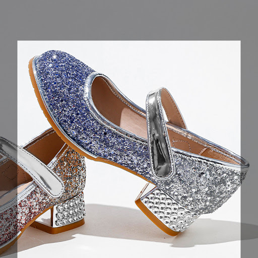 Title 5, New Velcro Girls Heel Shoes, easy to wear and ...