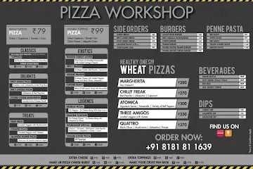 Pizza Workshop menu 