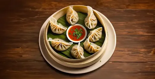 6 Pannir Momos+6veg Momos