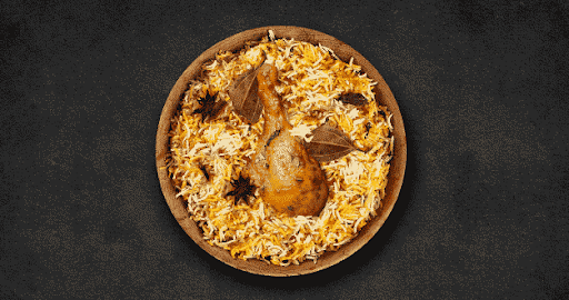 Chicken Tangdi Biryani Thali