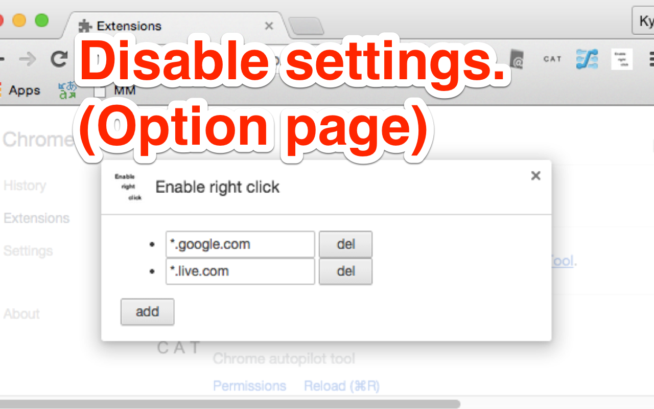 Enable right click Preview image 3