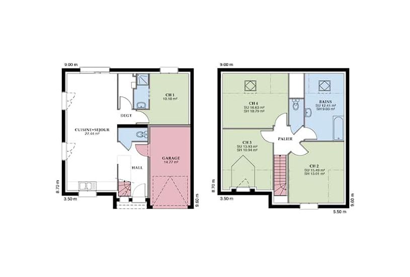  Vente Terrain + Maison - Terrain : 450m² - Maison : 102m² à Haveluy (59255) 