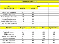 Shawarma Engineer menu 1