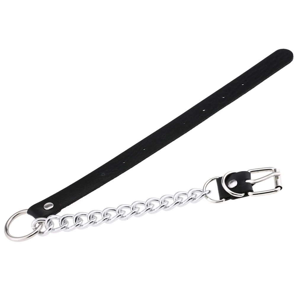 Title 4, Collier Ras de Cou en Cuir avec Anneau O Bijou ...