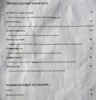 Coconut Shop menu 1