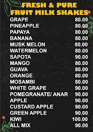 Juice Cafe menu 2