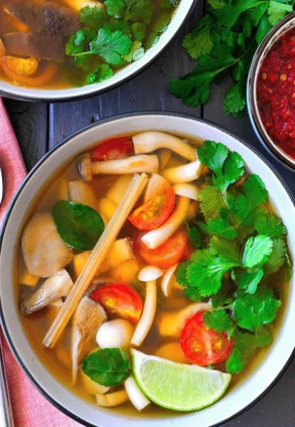 Veg Tom Yum Soup