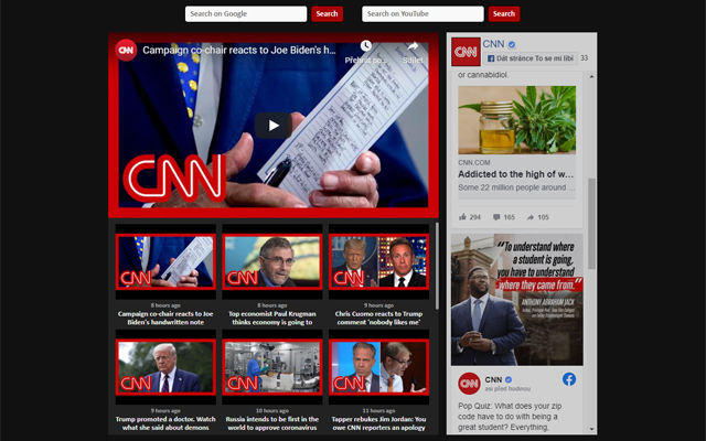 CNN New Tab Preview image 1